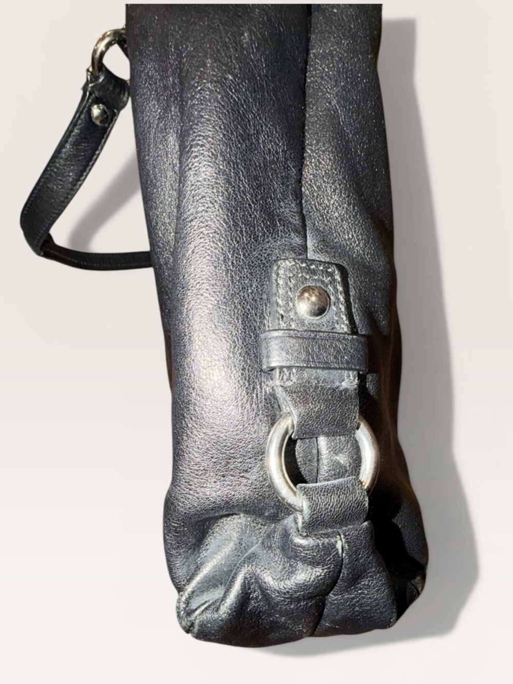 Coach Ashley Black Leather Satchel Vintage Y2K Slouchy Top Handle Bag - Picture 6 of 10